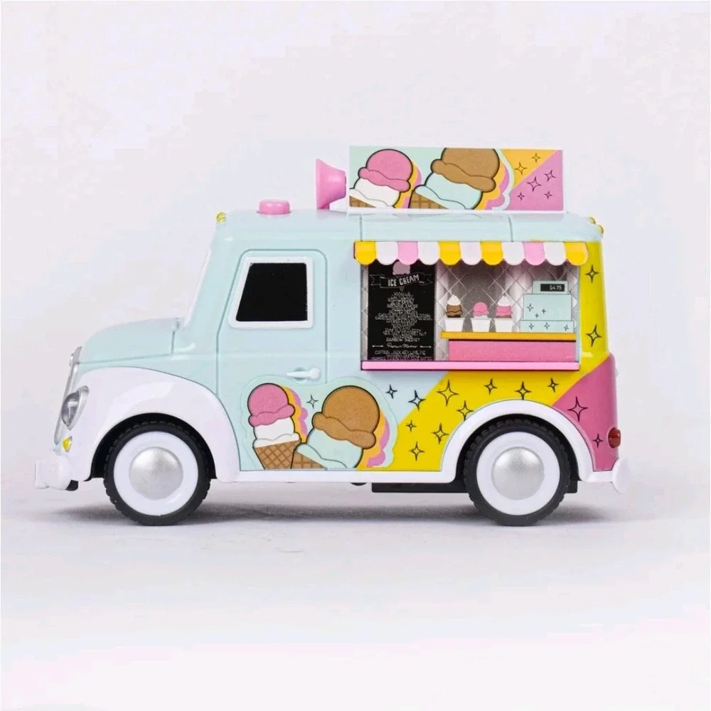Maxx Action Large Ice Cream Truck Toy Lights and Sounds 17 Piece Set 3+ New